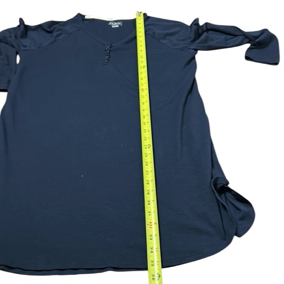 L.L..Bean Women tunic,loungewear,sleepdress,PJ, Blue,
Raglan sleeve,knee length - Picture 10 of 11